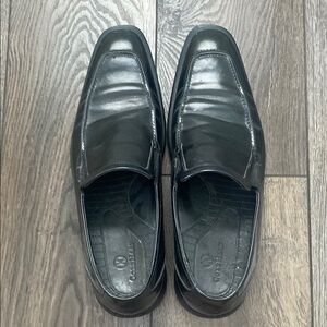 Cole Haan Black Leather Slip-On Loafers